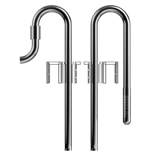 Fzone roestvrijstalen Lily Pipe In -en Outflow 12/16mm